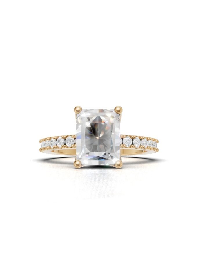 Hidden Crown Diamond Engagement Ring