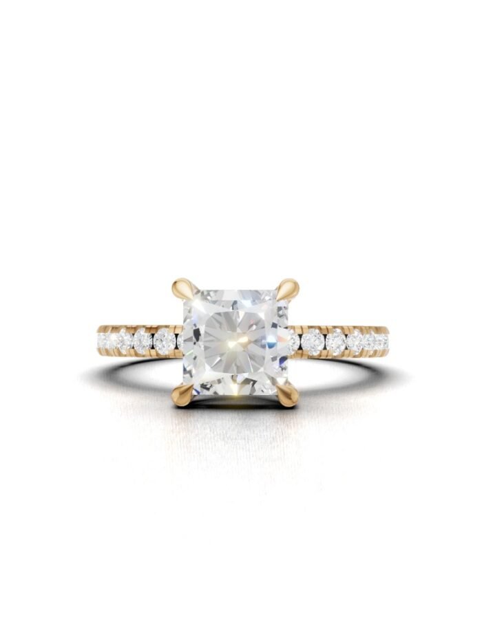 Eclipse Hidden Halo Engagement Ring