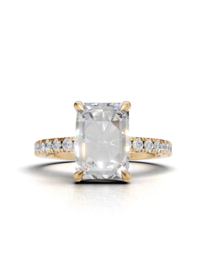 Eclipse Hidden Halo Engagement Ring