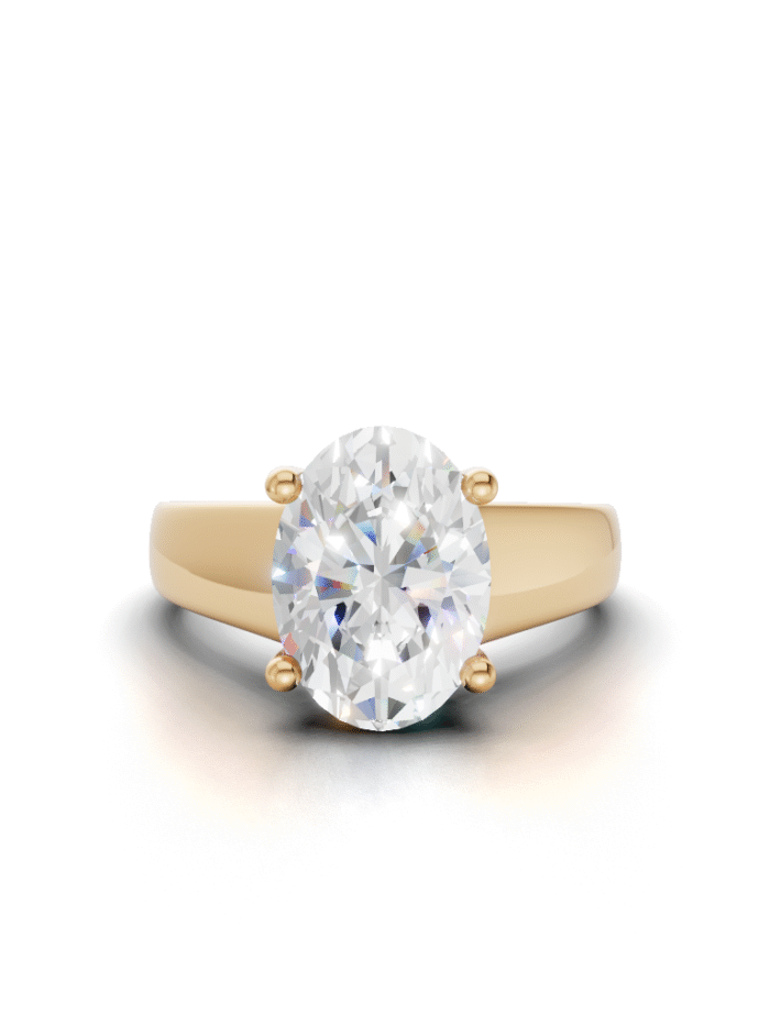Timeless Curve Solitire Engagement Ring