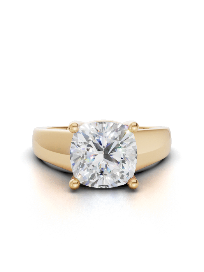 Timeless Curve Solitire Engagement Ring