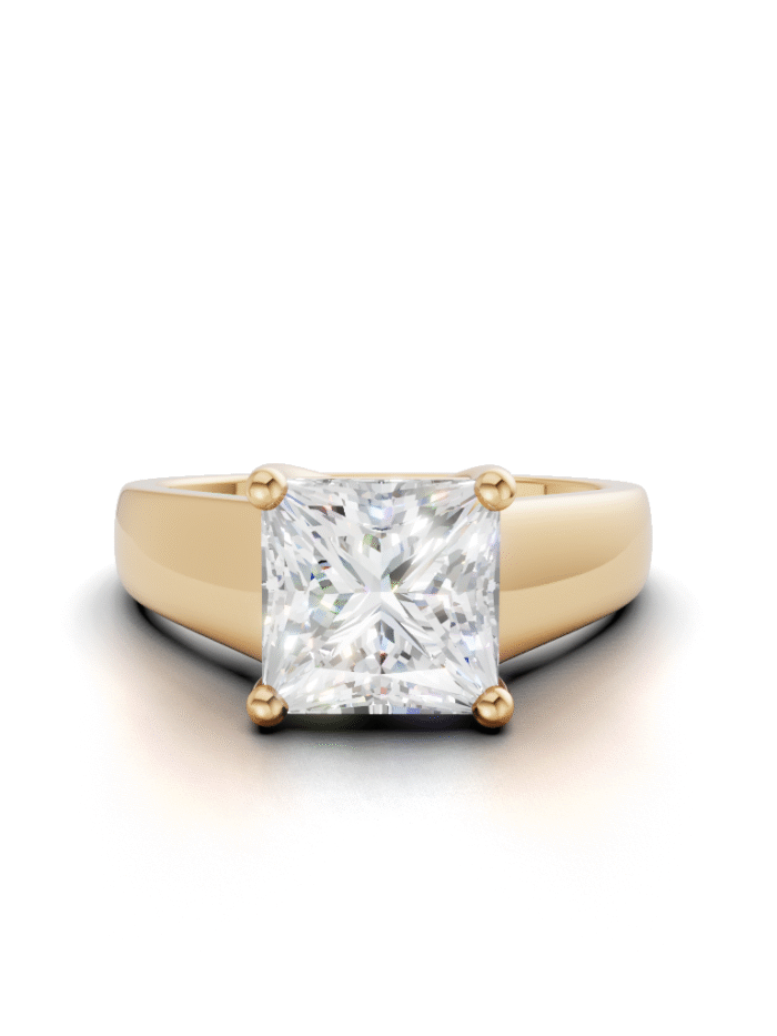 Timeless Curve Solitire Engagement Ring