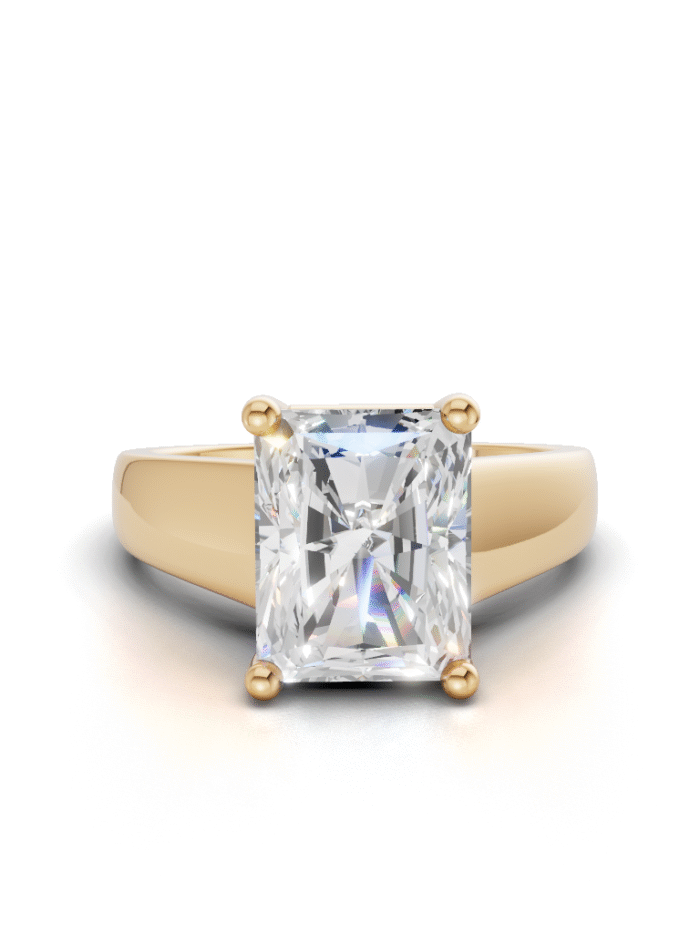 Timeless Curve Solitire Engagement Ring