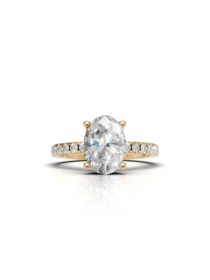 Everglow Pave Engagement Ring