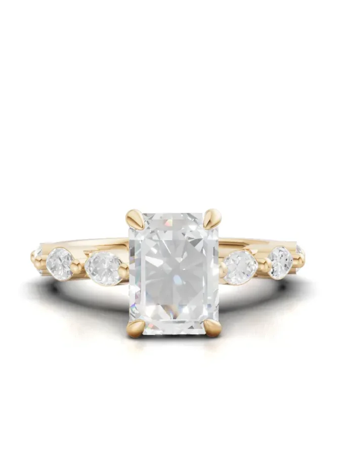 Lyra Hidden Halo Engagement Ring