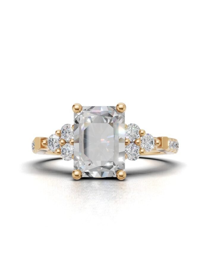 Infinity Zerelle Three Stone Engagement Ring