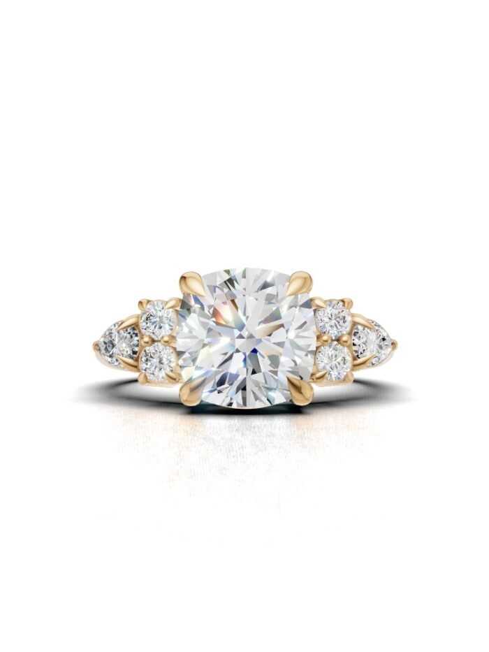 Vows of Light Three Stone Engagement Ring