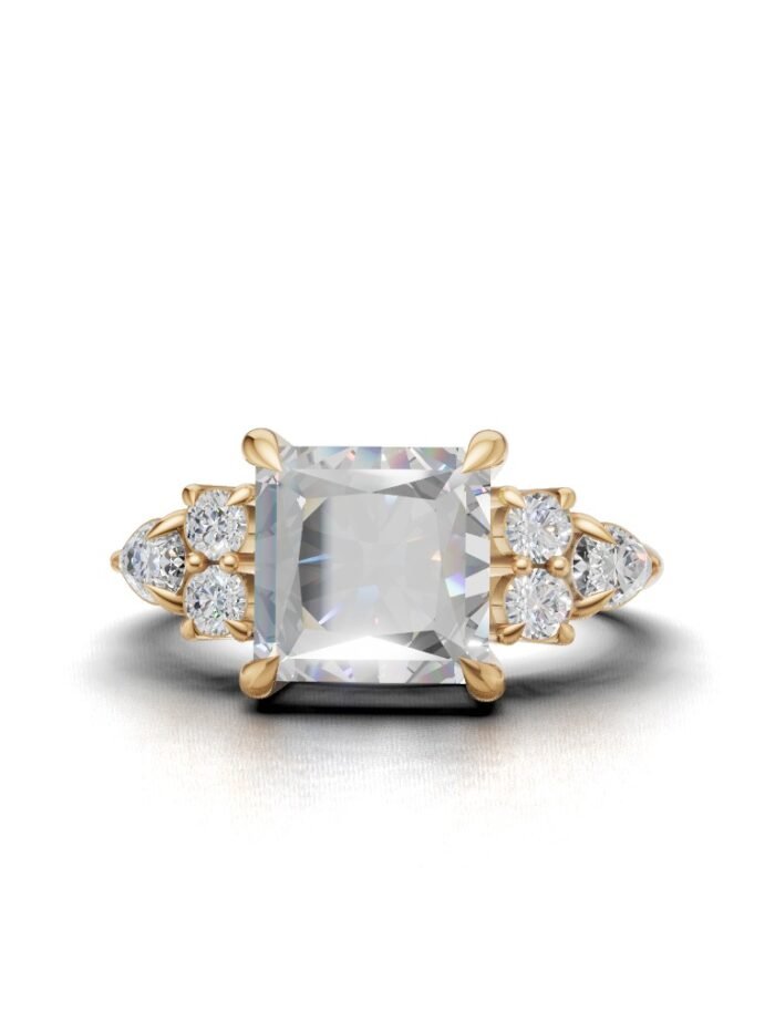 Vows of Light Three Stone Engagement Ring