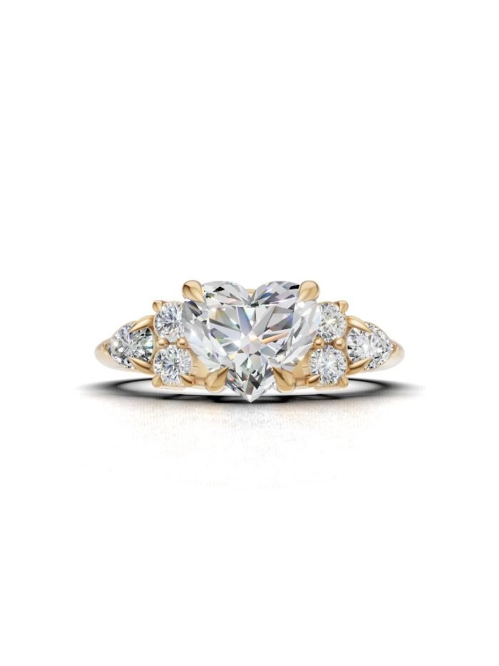 Vows of Light Three Stone Engagement Ring