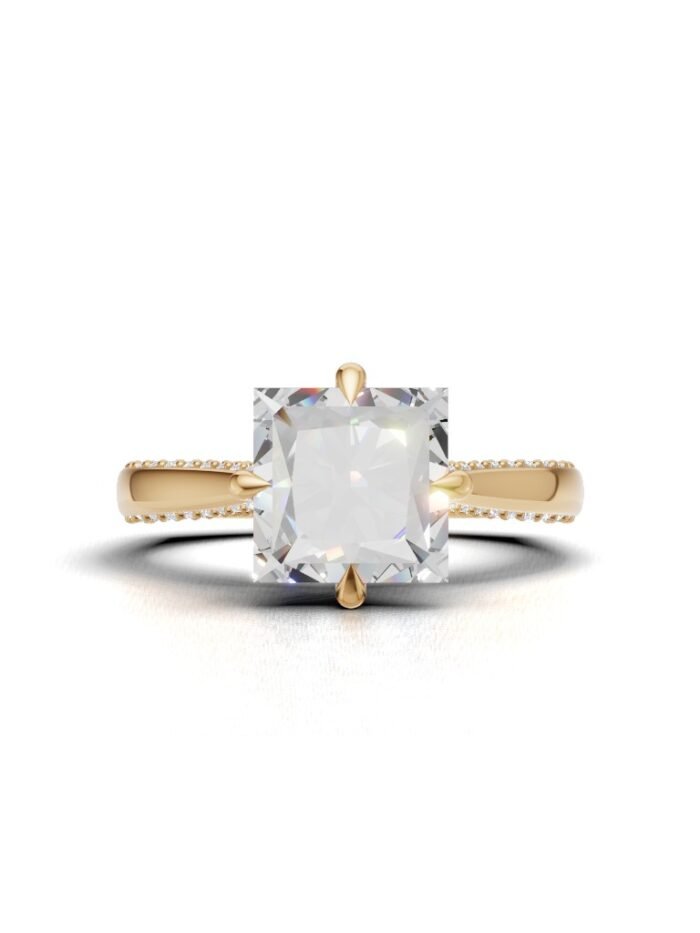 Moonlit Pave Engagement Ring