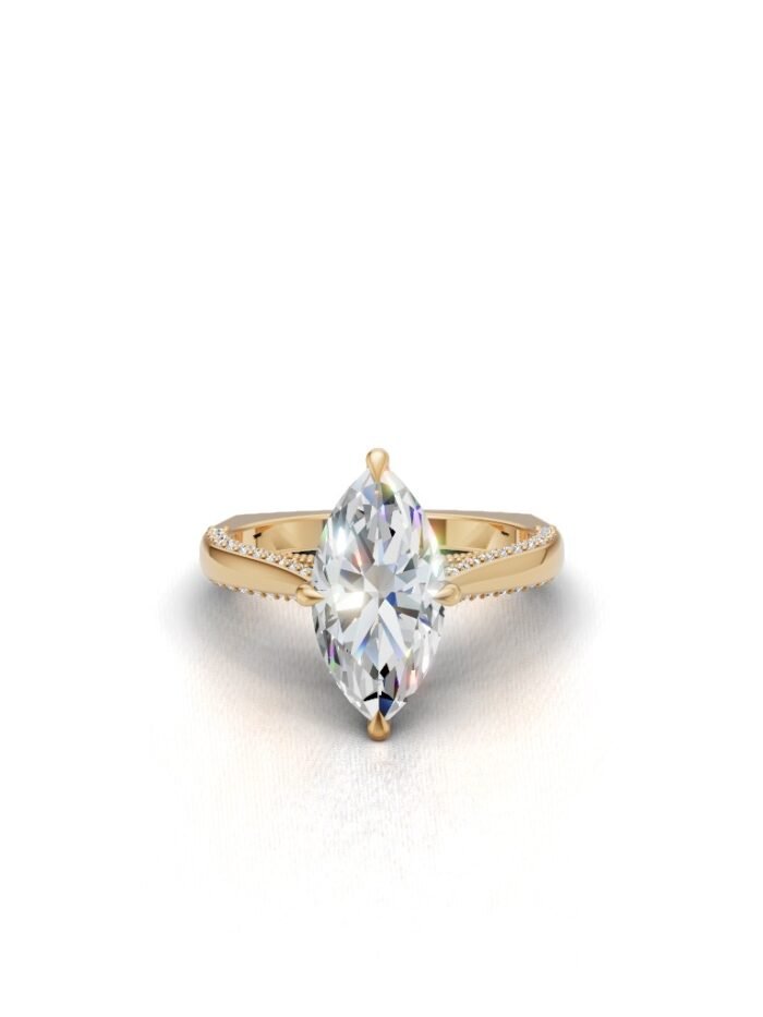 Moonlit Pave Engagement Ring