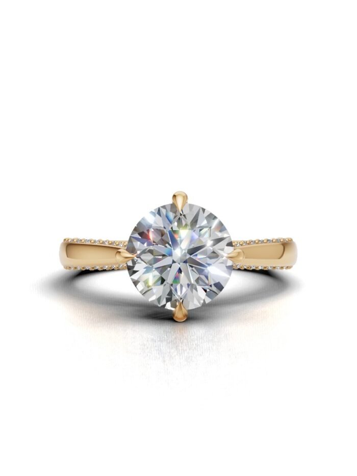 Moonlit Pave Engagement Ring