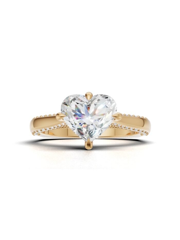 Moonlit Pave Engagement Ring