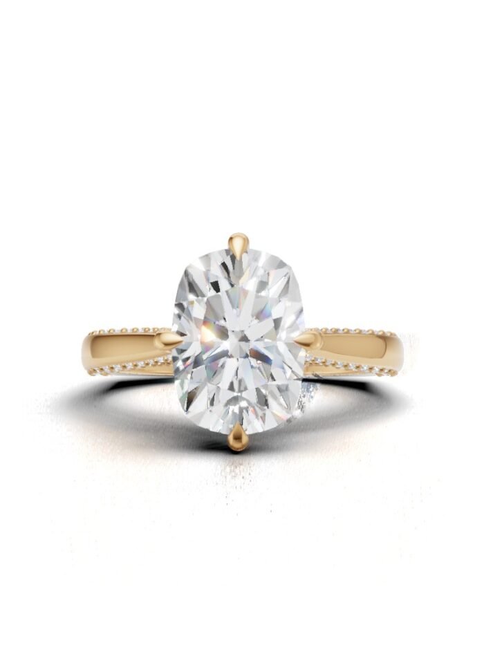 Moonlit Pave Engagement Ring