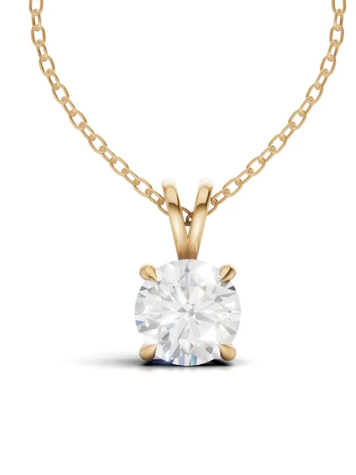 WingLoop Round Diamond Pendant