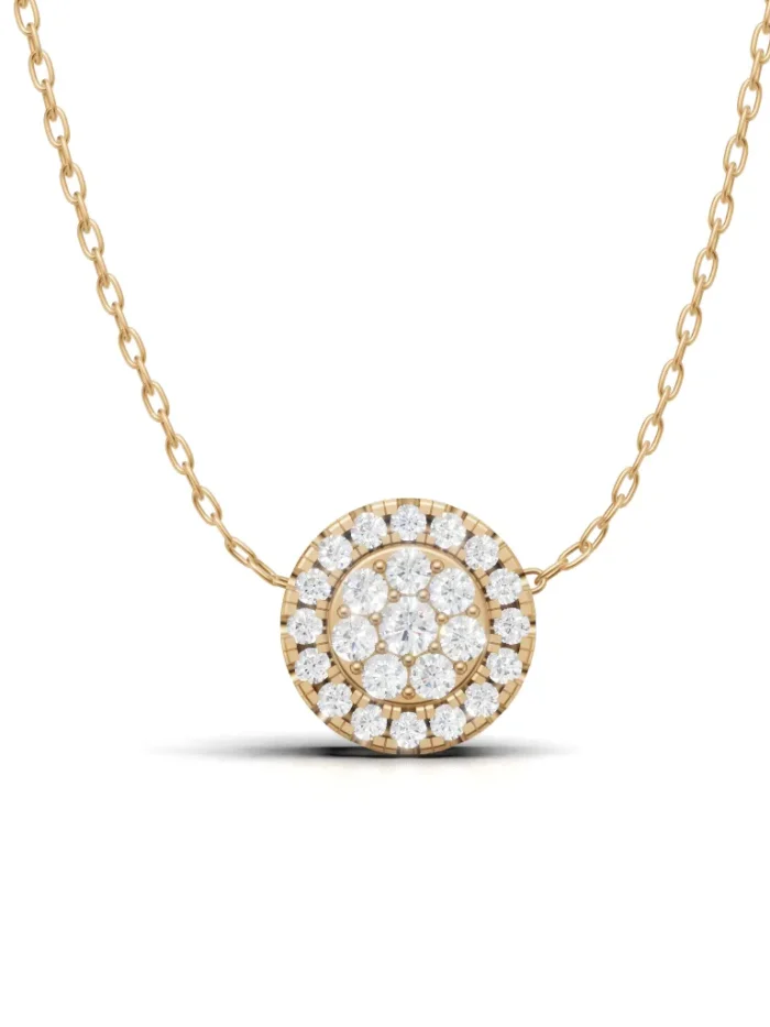 Halo Infinity Round Diamond Pendant