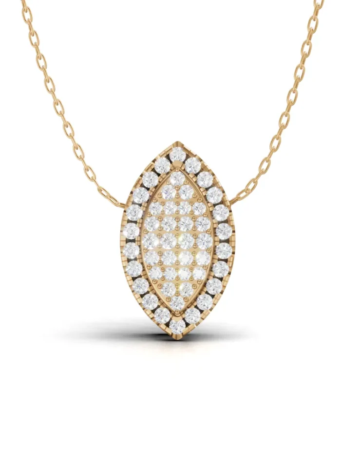 Halo Infinity Marquise Diamond Pendant