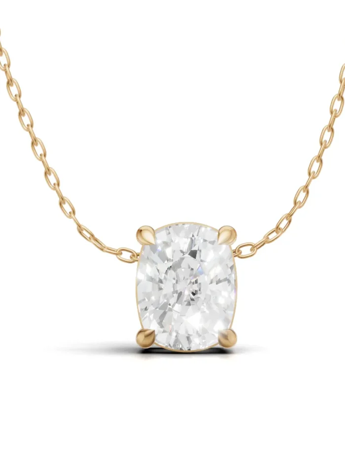 Vertex Cushion Solitaire Pendant