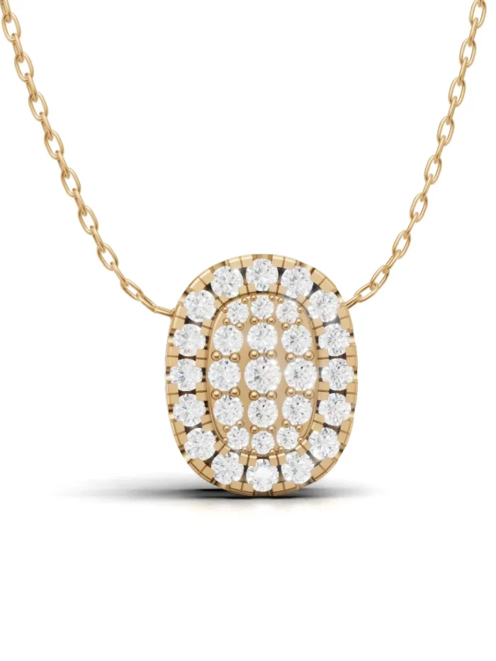 Halo Infinity Cushion Diamond Pendant