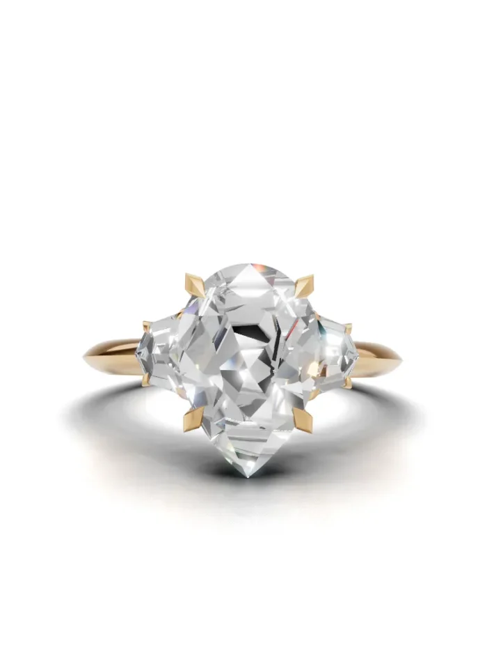 Dragonleaf Nova Elegance Three-Stone Engagement Ring