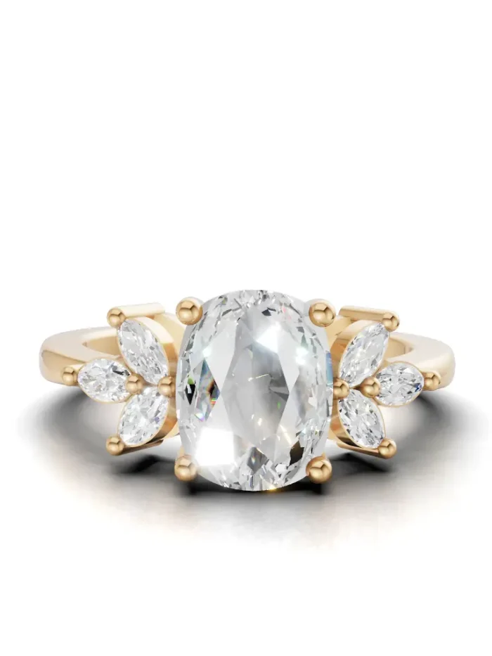 Blossom Cluster Engagement Ring