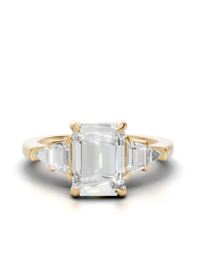 Vexa Trio Three-Stone Engagement Ring