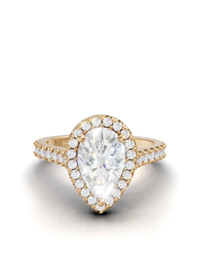 Velvet Halo Diamond Engagement ring