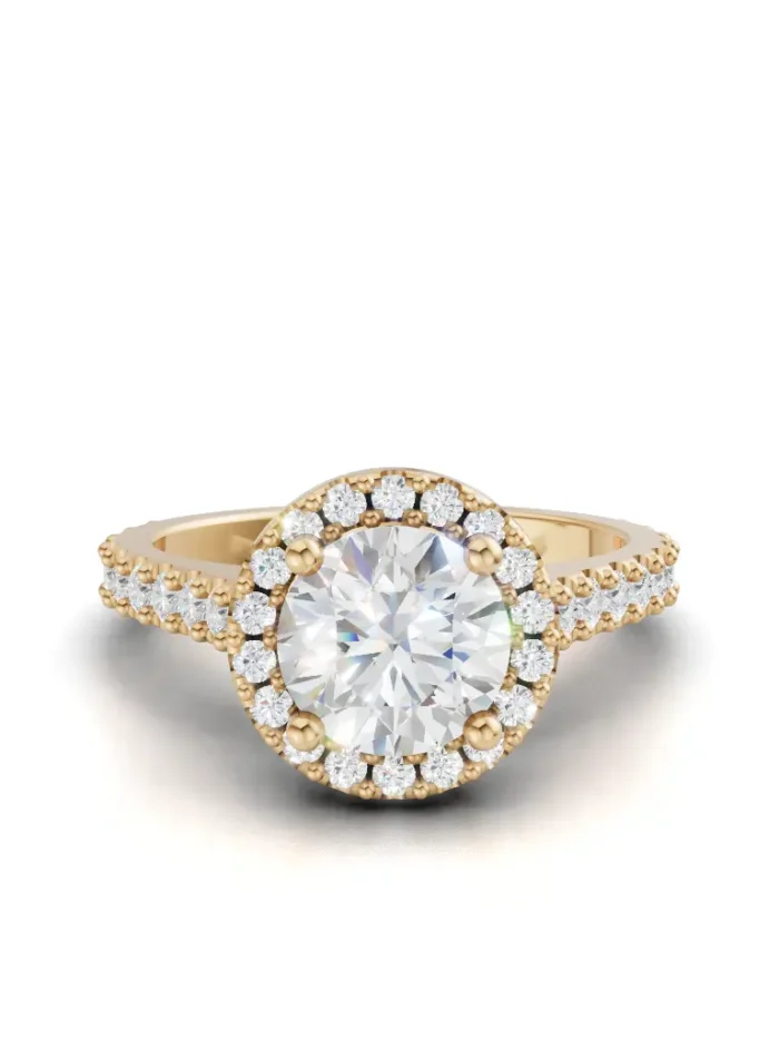 Velvet Halo Diamond Engagement ring