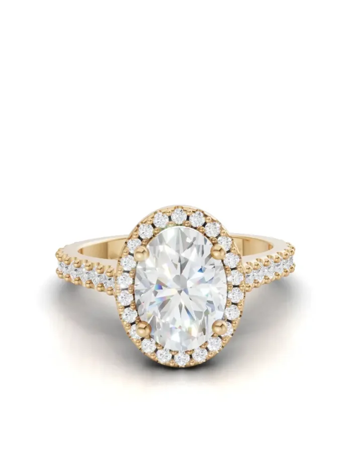 Velvet Halo Diamond Engagement ring