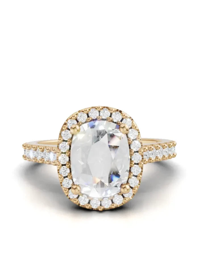 Velvet Halo Diamond Engagement ring