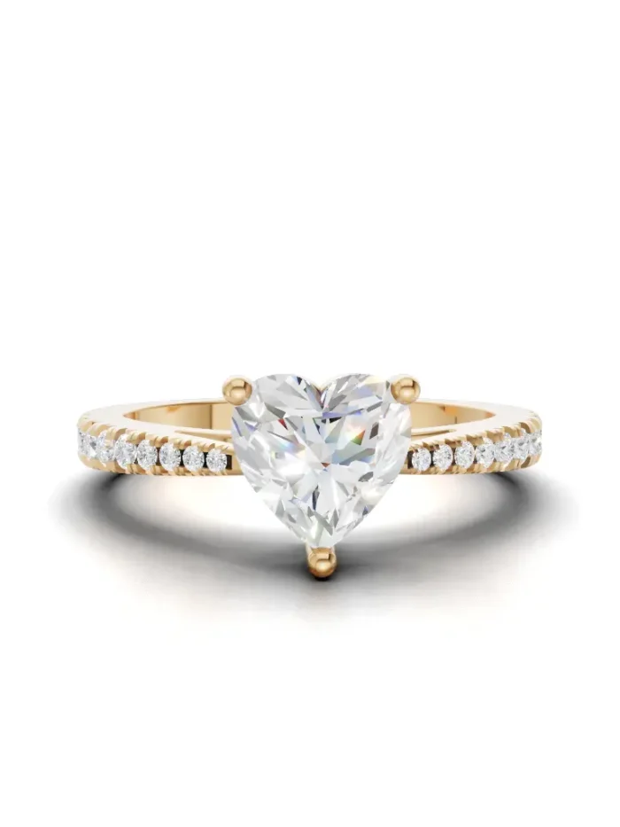 Brilliant Pave diamond engagement ring