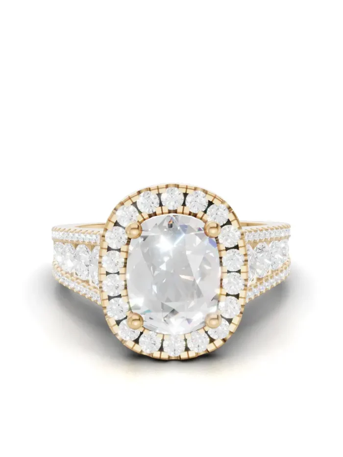 Empress Halo Engagement Ring