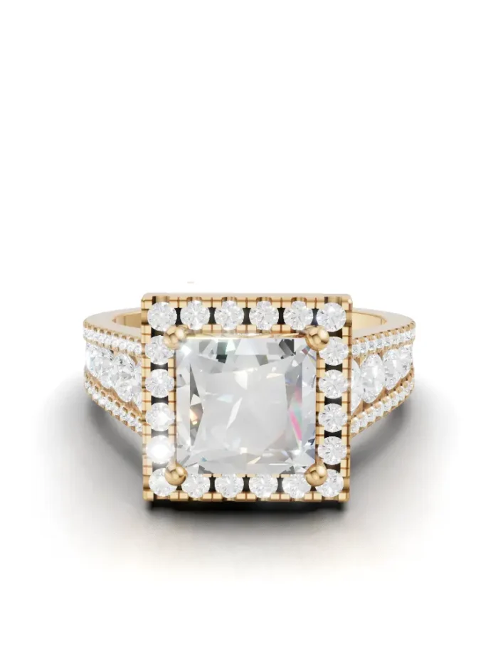 Empress Halo Engagement Ring