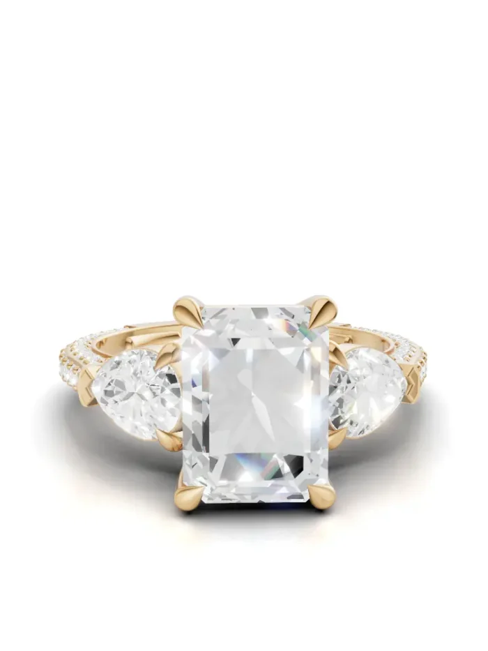 Moonrise Three-Stone Engagement Ring