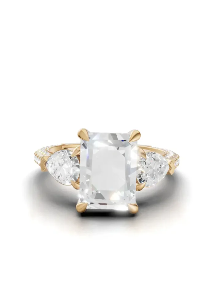 Moonrise Three-Stone Engagement Ring