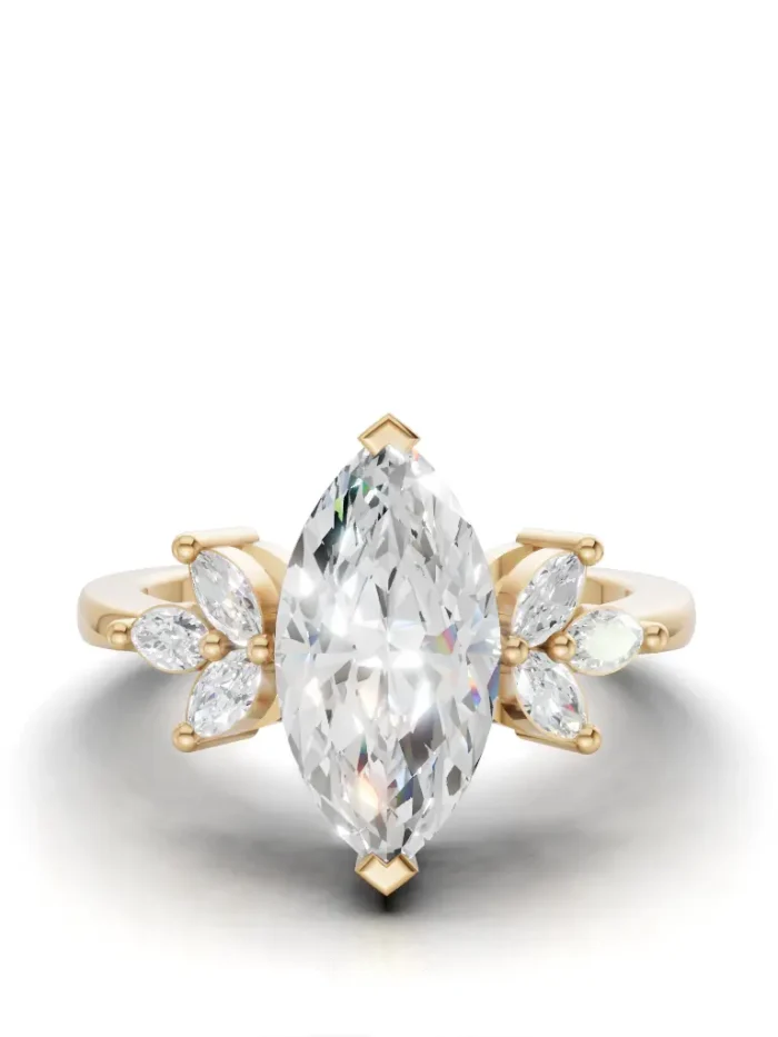 Blossom Cluster Engagement Ring