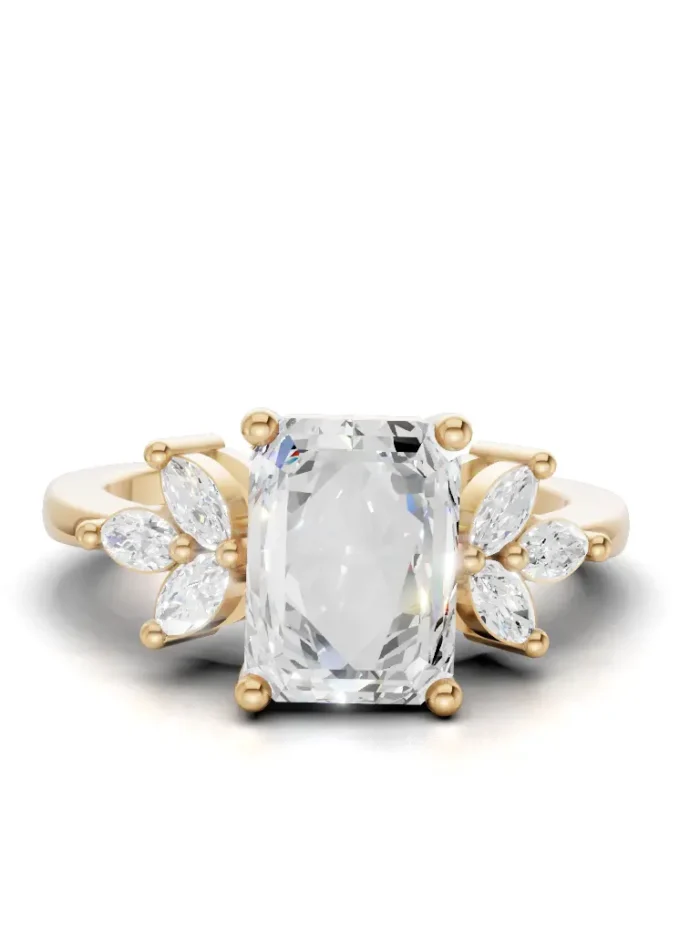 Blossom Cluster Engagement Ring