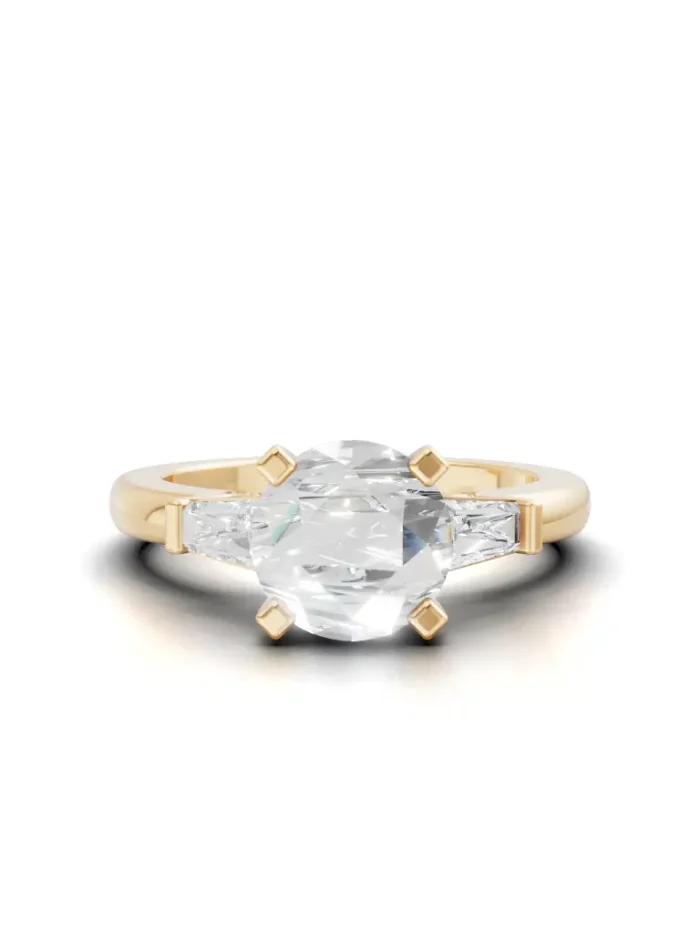 Rosella Diamond Three Stone Engagement Ring