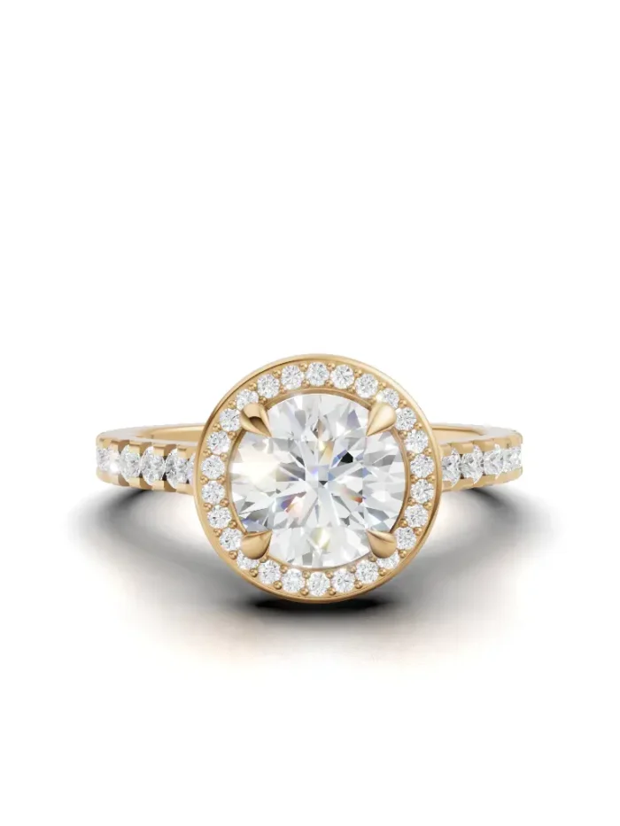 Nadia Halo Engagement Ring