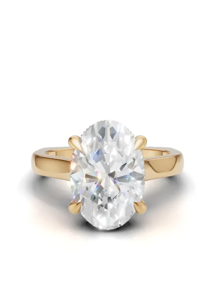 Euro Elegance Hidden Halo Engagement ring