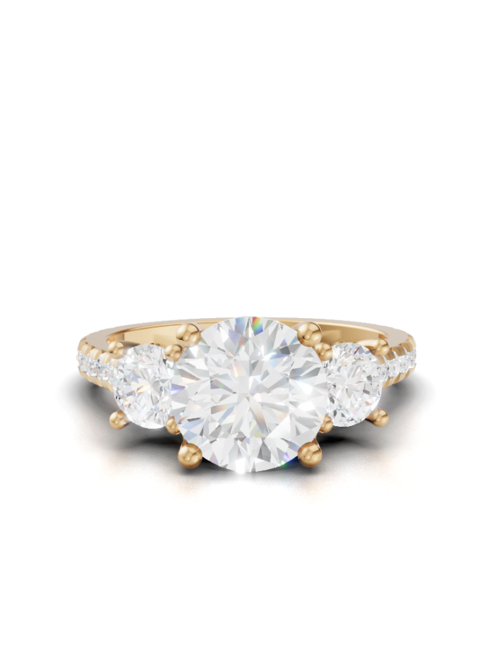 Promise of Trilogy Three-Stone Engagement Ring