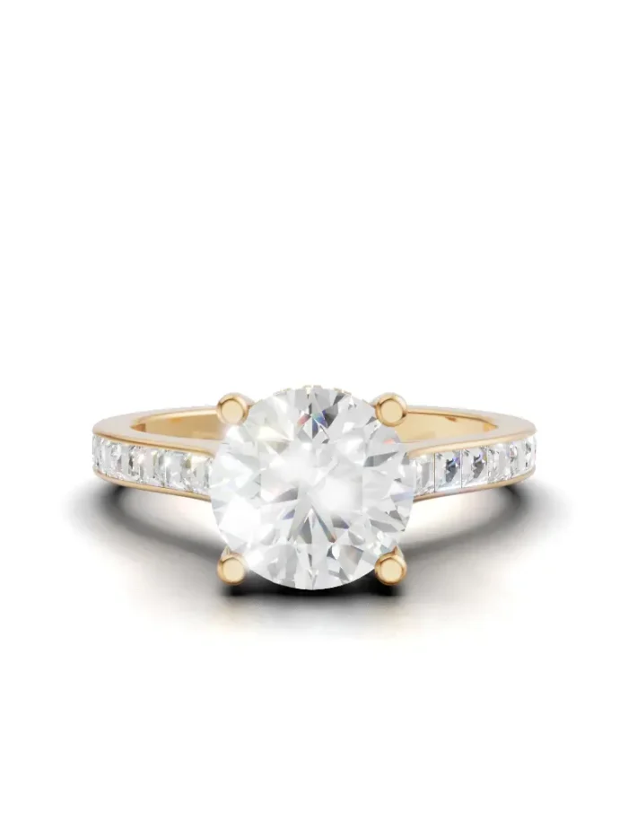 Lumine Hidden Halo Engagement Ring
