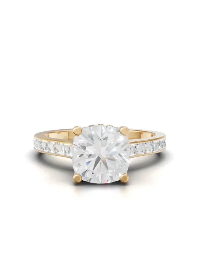 Lumine Hidden Halo Engagement Ring