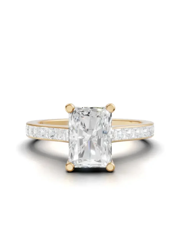 Lumine Hidden Halo Engagement Ring