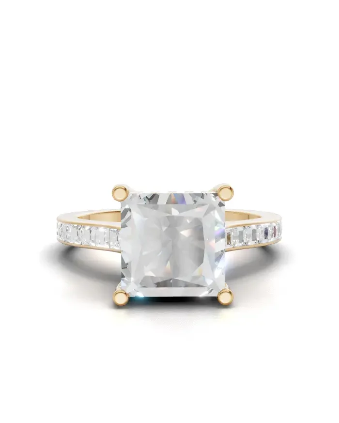 Lumine Hidden Halo Engagement Ring