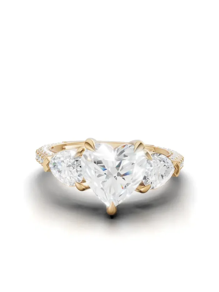 Moonrise Three-Stone Engagement Ring