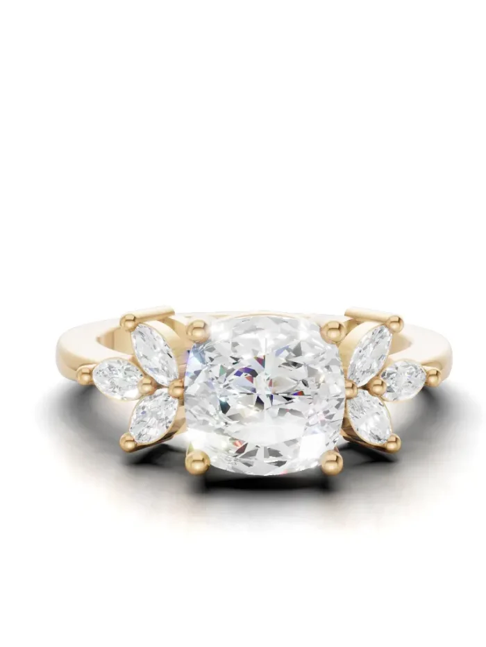 Blossom Cluster Engagement Ring