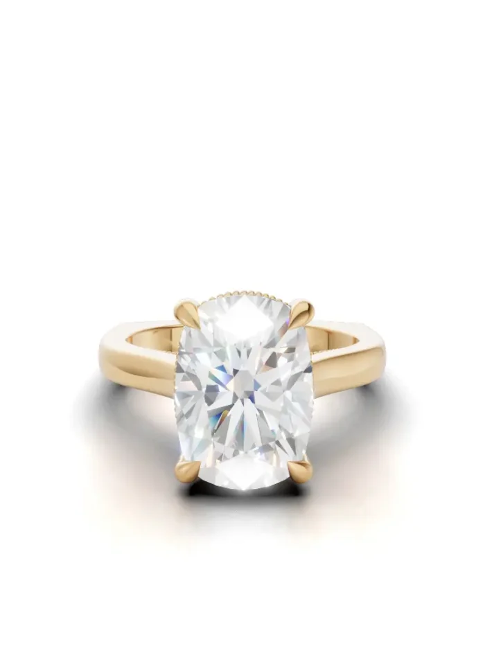 Euro Elegance Hidden Halo Engagement ring