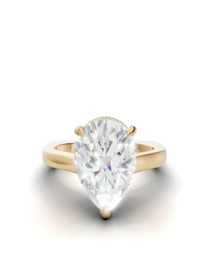 Euro Elegance Hidden Halo Engagement ring