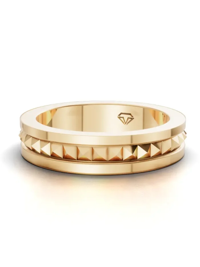 Empire Studded Gold Band